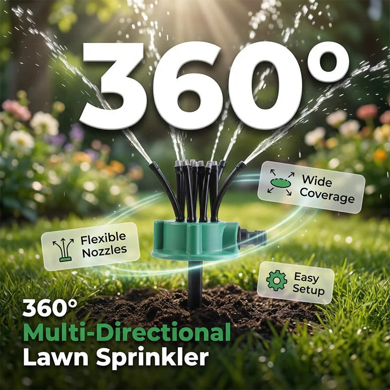 رشاش ري للحدائق بتغطية 360 درجة | 360° Coverage Precision Garden Irrigation Sprinkler