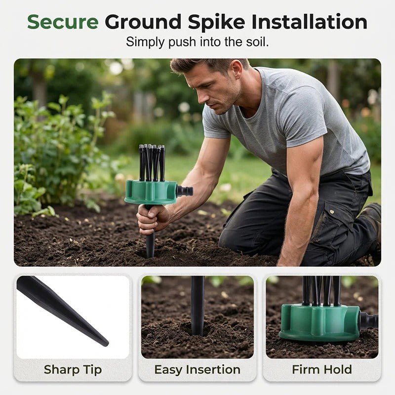 رشاش ري للحدائق بتغطية 360 درجة | 360° Coverage Precision Garden Irrigation Sprinkler