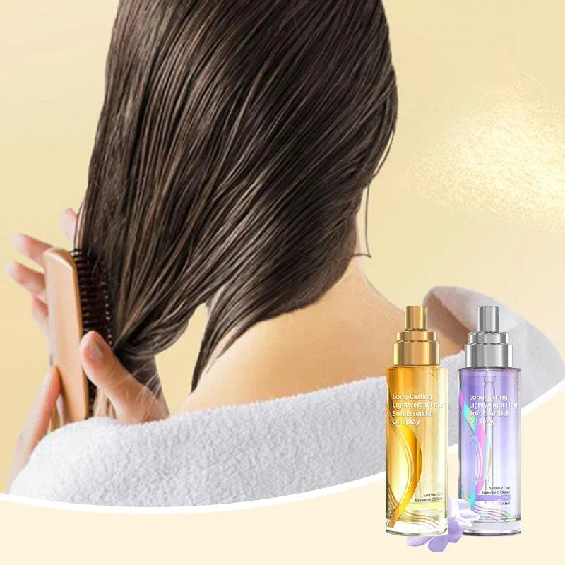 بخاخ زيت خفيف لتنعيم الشعر يدوم طويلاً