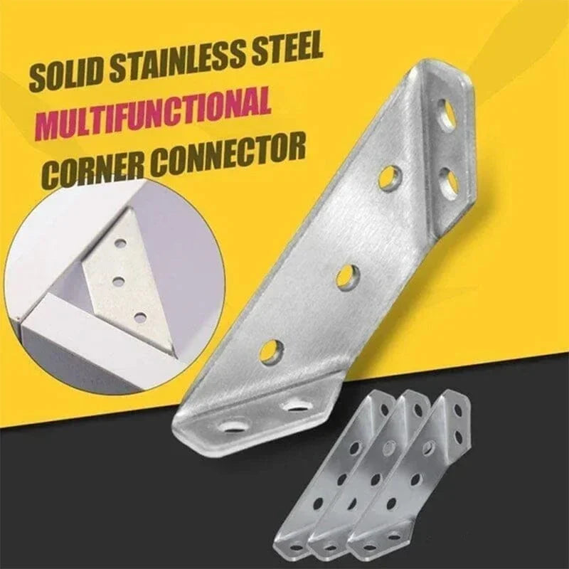 Universal Stainless Steel Furniture Corner Connector | وصلات زوايا للأثاث من الستانلس ستيل