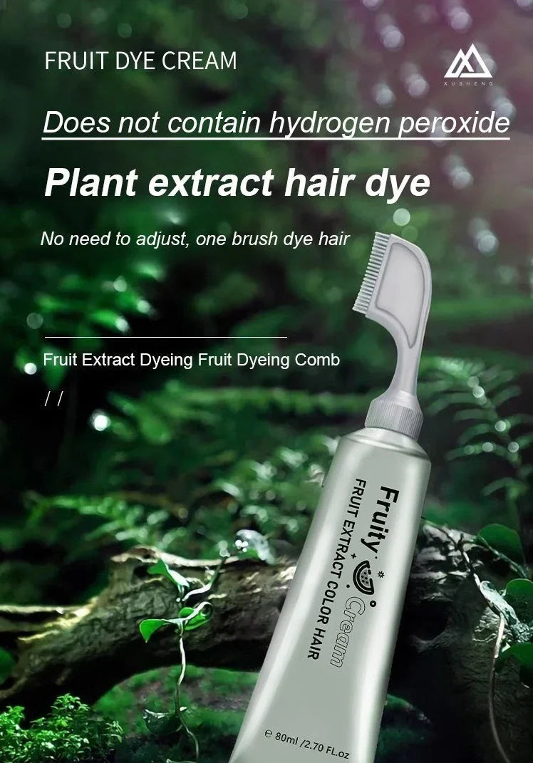 Fruit Essence Hair Dyeing Comb | مشط صبغة شعر بخلاصة الفواكه