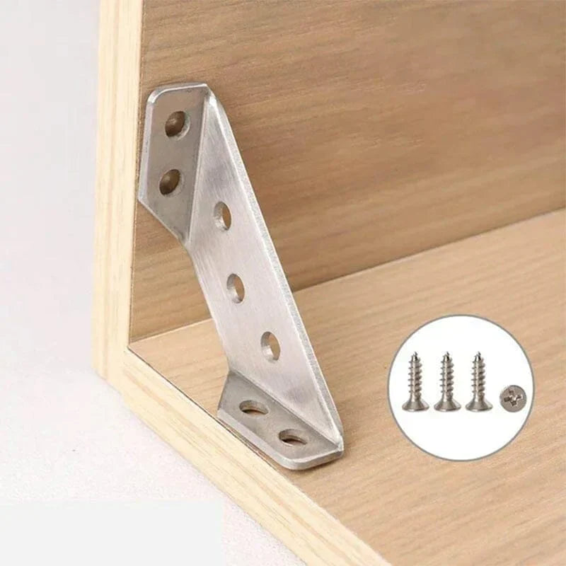 Universal Stainless Steel Furniture Corner Connector | وصلات زوايا للأثاث من الستانلس ستيل